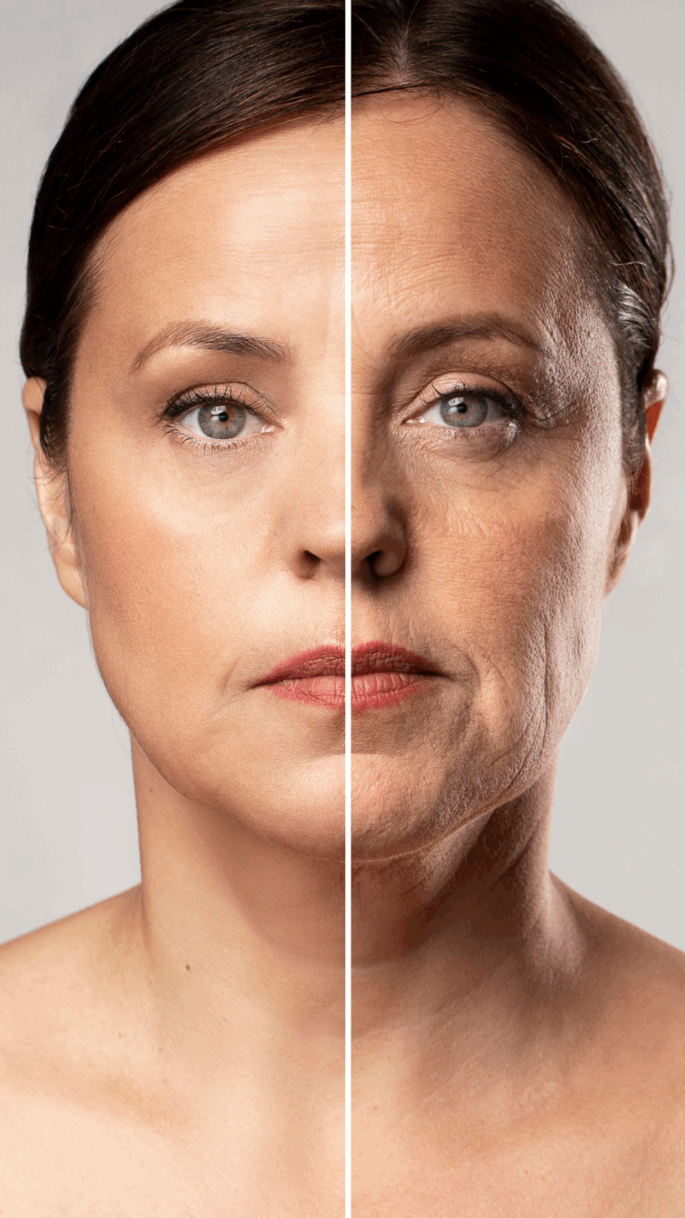 Befpre and after woman smoker lines